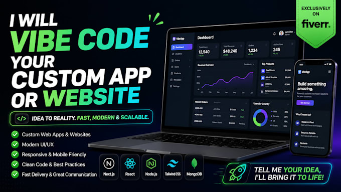 vibe code your custom app or website