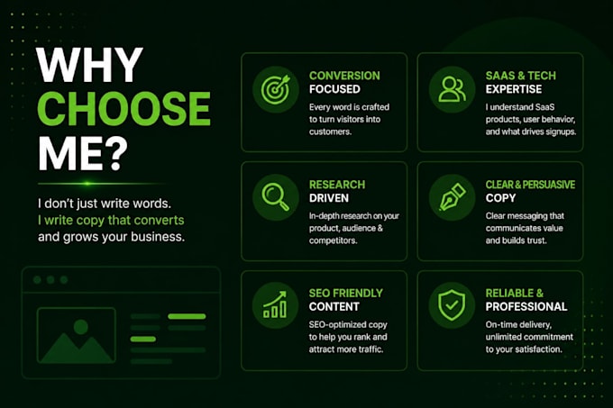 write saas website copy that converts visitors into customers