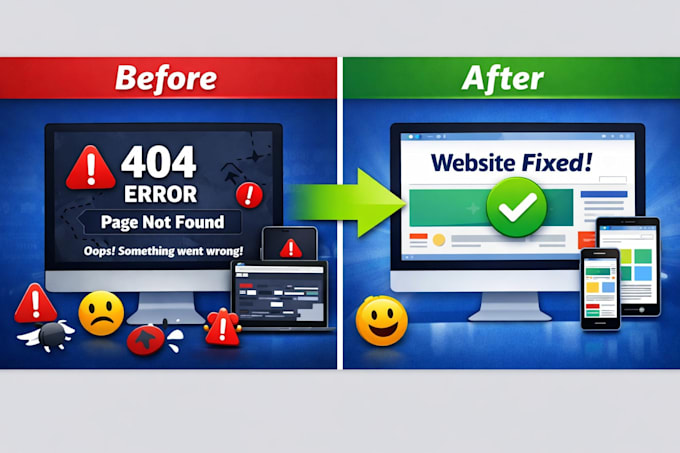 fix bugs and develop responsive websites
