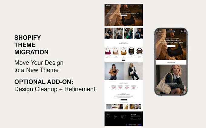 migrate your shopify store design to a new theme