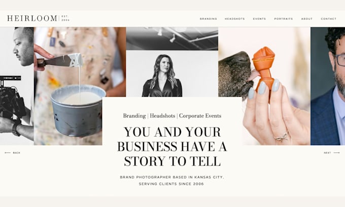 design and customize showit website or showit template
