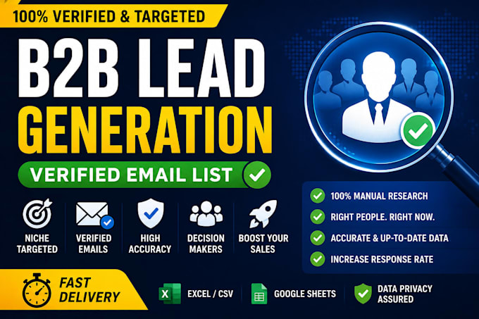generate email list b2b lead generation verification niche targeted email