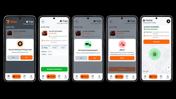 develop truck dispatch software and transportation web app
