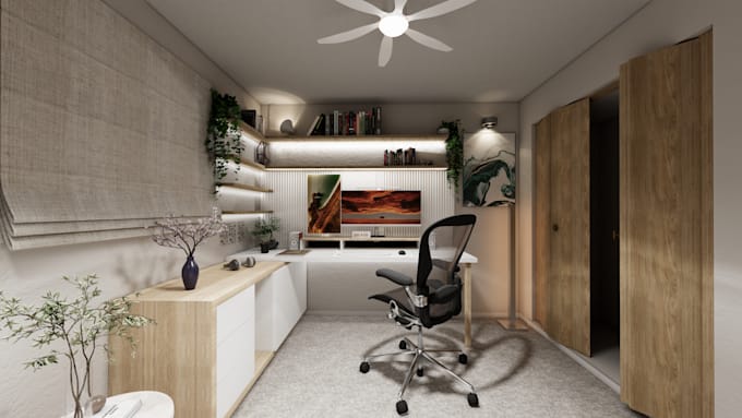 design gaming room, streaming setup, home office and virtual background