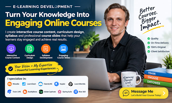 create interactive course content, curriculum design, syllabus, course slides