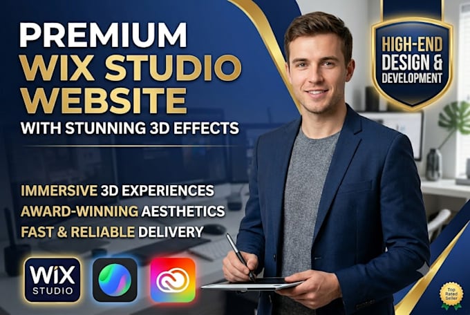 build a professional wix studio website with stunning 3d effects