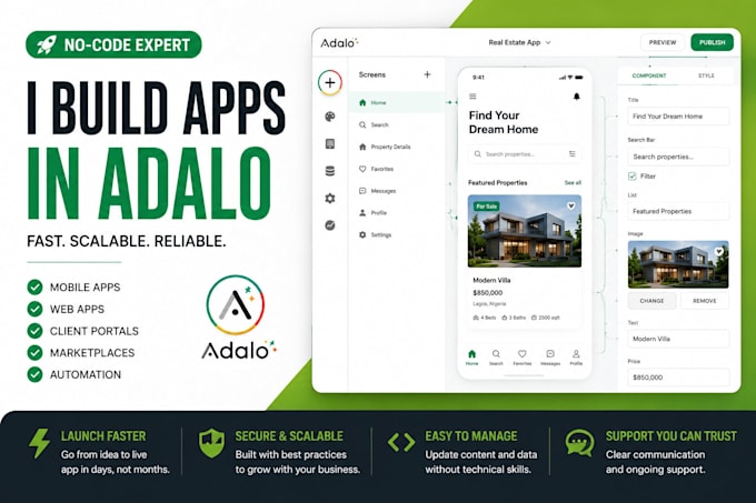 build no code app using bubble io adalo softr io flutterflow