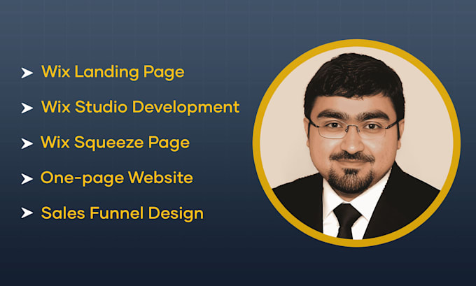 design or redesign a wix landing page , squeeze page or onepage website