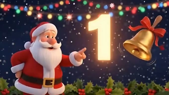 create ai christmas video,3d christmas animation video ai christmas greeting ads