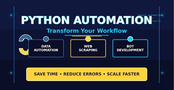 automate excel, CSV, apis and business workflows using python