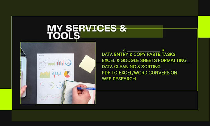 do professional data entry, copy paste and typing work
