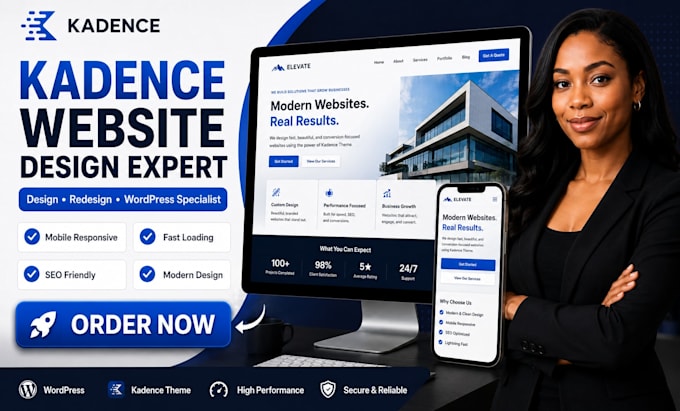 design or redesign aproffesional kadence wordpress website