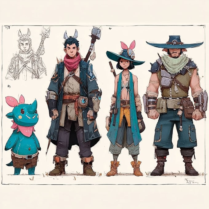design a concept art character or object