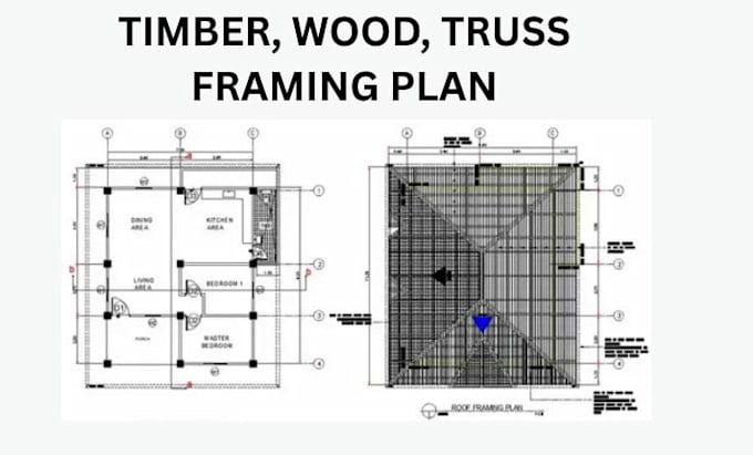 create roof truss framing plans and structural construction drawings