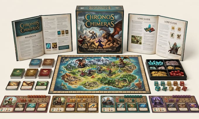 design 3d board game assets to elevate your visuals and maximize funding