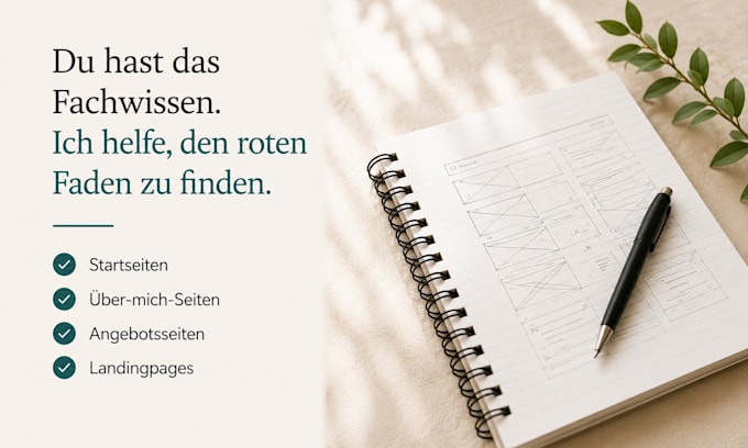 ich schreibe authentische website texte