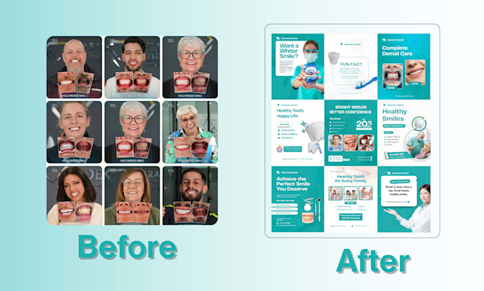 design dental clinic social media posts