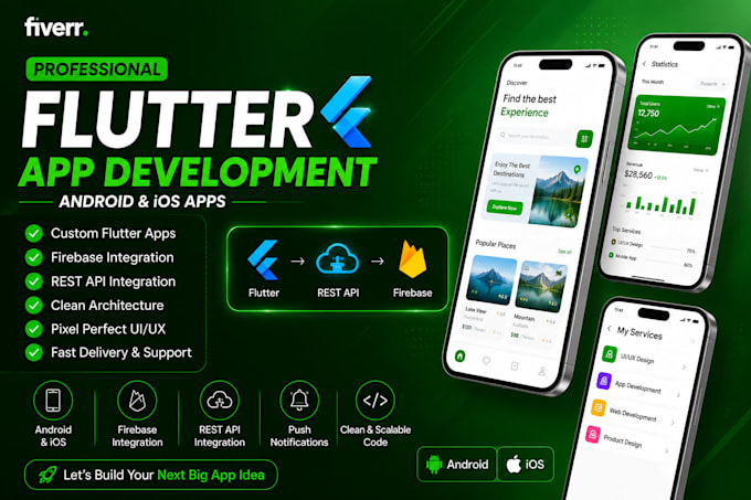 create enterprise grade mobile apps as a flutter expert