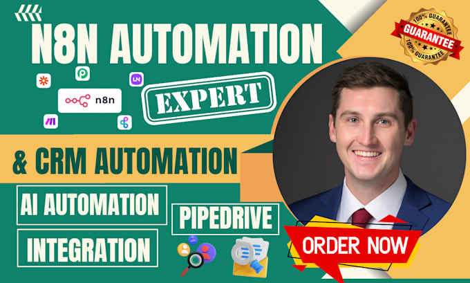 do n8n automation, pipedrive automation, workflow automation and ai integration