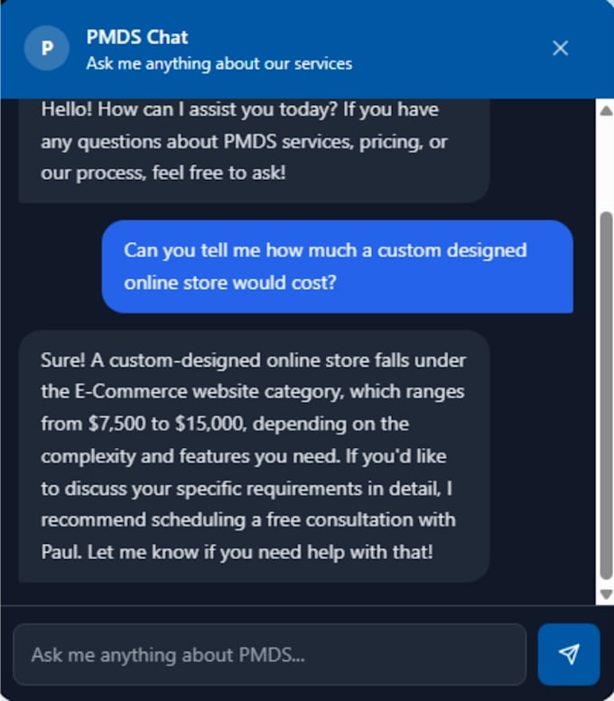 add an ai chatbot to your website powered by claude