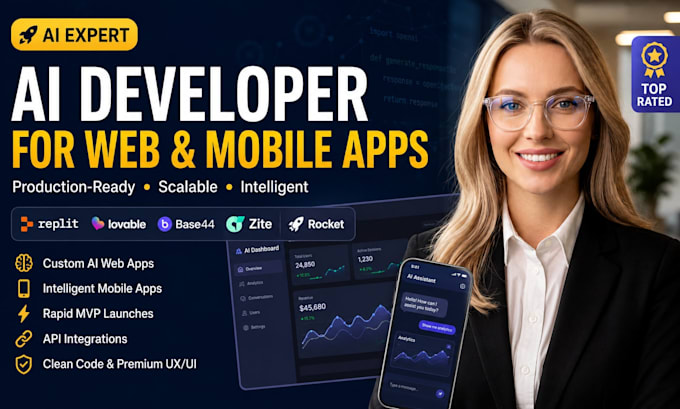 be your expert ai developer for production ready web and mobile apps