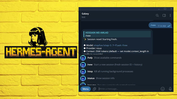 set up hermes agent on vps, PC, old phone with telegram