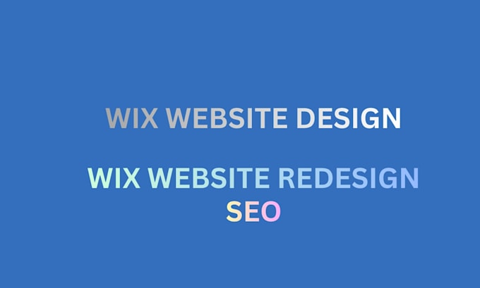 design or redesign wix website and seo optimization