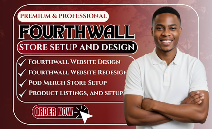 set up fourth wall store design fourthwall website,  fourthwall pod merch store