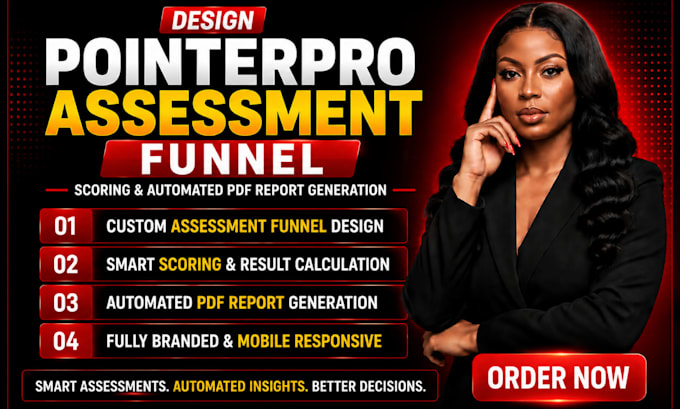 design pointerpro assessment funnel scoring automated pdf report generation