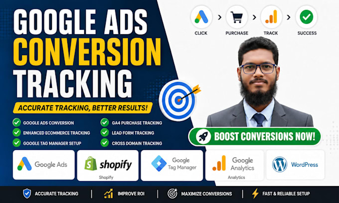 setup google ads conversion tracking, ga4 and GTM