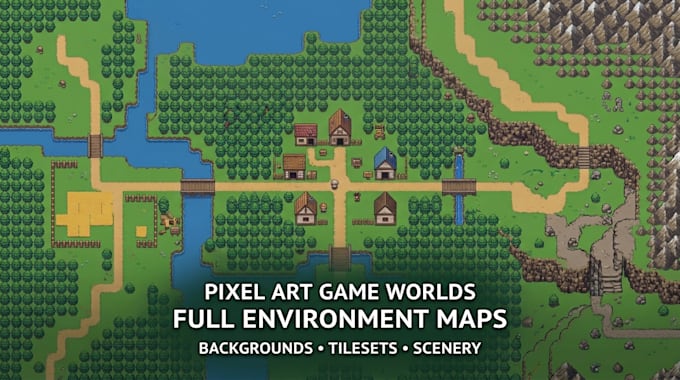 pixel art parallax background pixel scenery landscape environment art animation