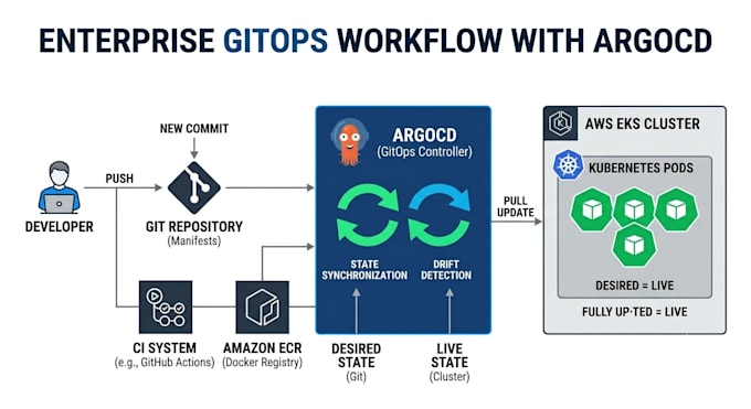 setup secure gitops pipelines using argocd and AWS eks