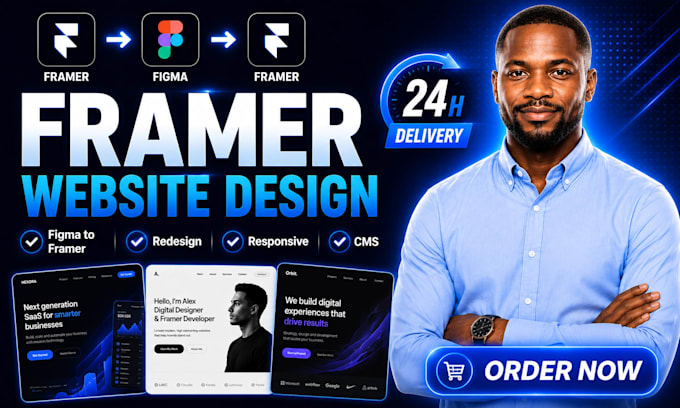 build framer website, framer website design, redesign and figma to framer