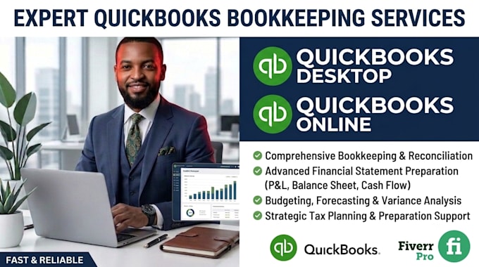 provide quickbooks desktop and online bookkeeping services