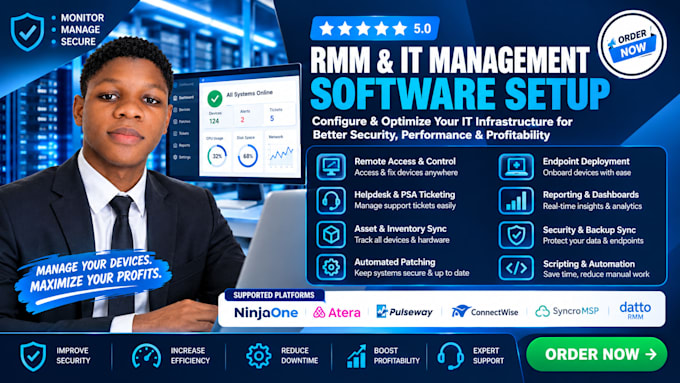 setup your IT management and rmm ninjarmm atera to maximize performance