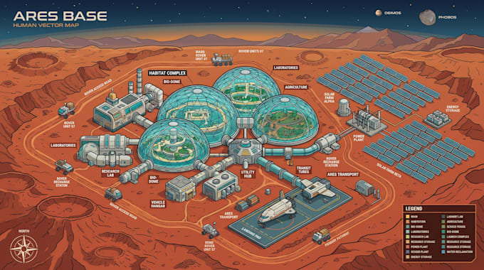create a isometric map vector illustration