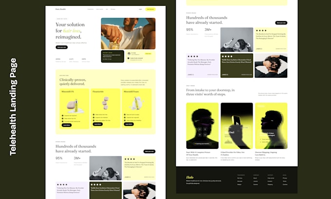 design landing page in figma