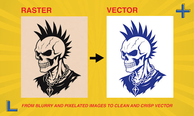 vector trace, redraw logo, or convert image to vector