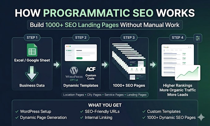 build a programmatic SEO website with dynamic landing pages
