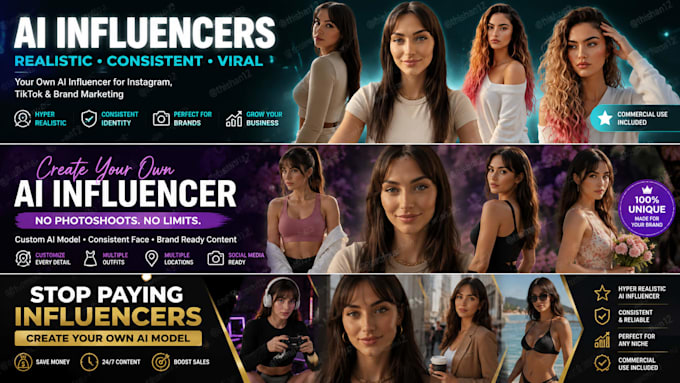 create a hyper realistic ai influencer for your brand