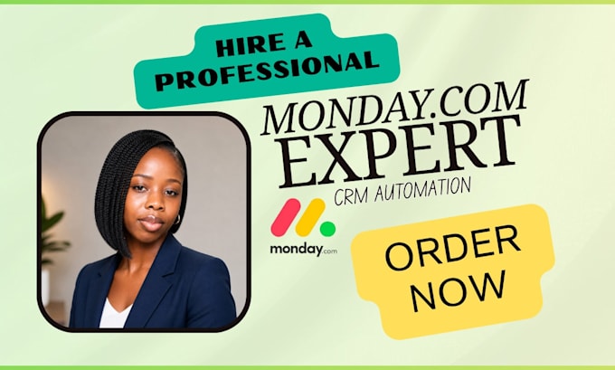 setup monday com CRM workflow automation dashboard project management make com