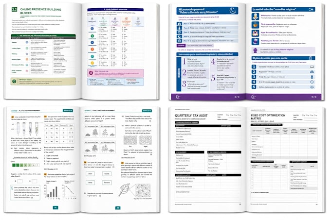 create premium workbook, planner and interactive pdf layout in indesign