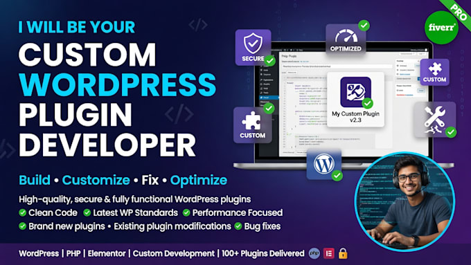 develop custom wordpress plugins, fix bugs, and add features