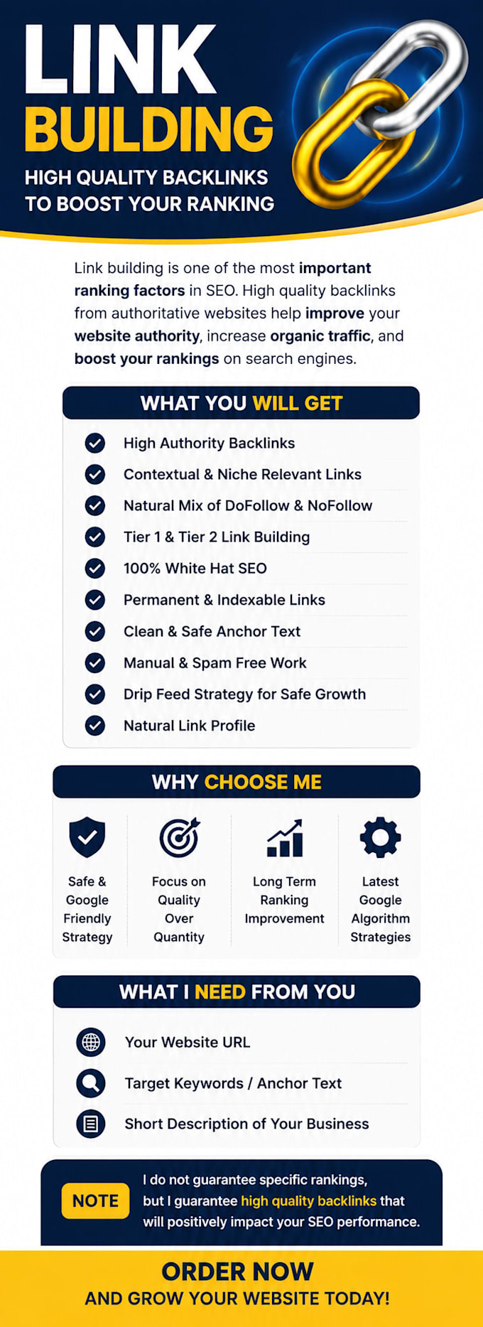 build high quality link building for your SEO growth
