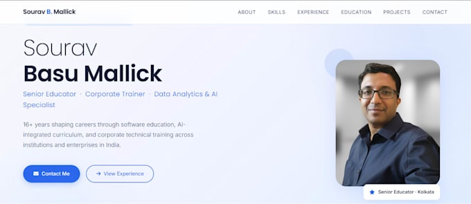 create a professional portfolio