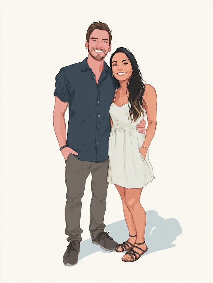 do couple portrait illustration