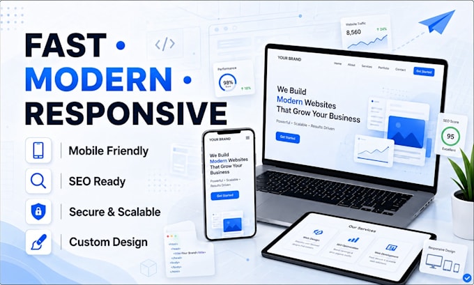 construct a custom full stack website for businesses