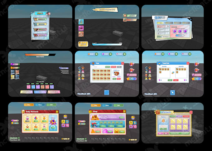 create professional roblox UI, gui for you