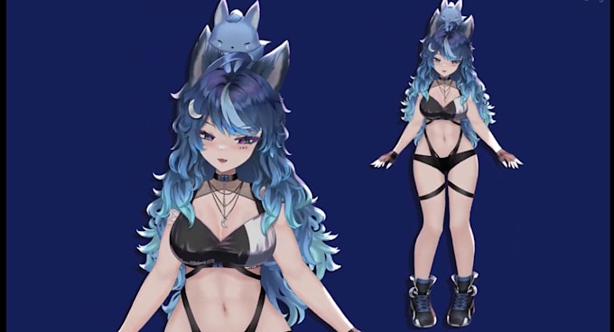 draw and rig live2d vtuber model vtuber rigging live2d model