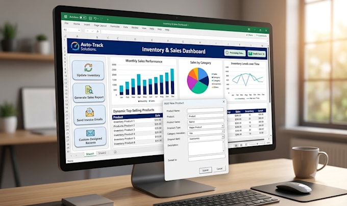 create excel vba macros, formulas, and automation solutions